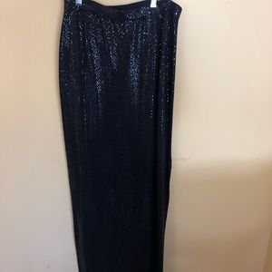 Long Sequins Skirt
